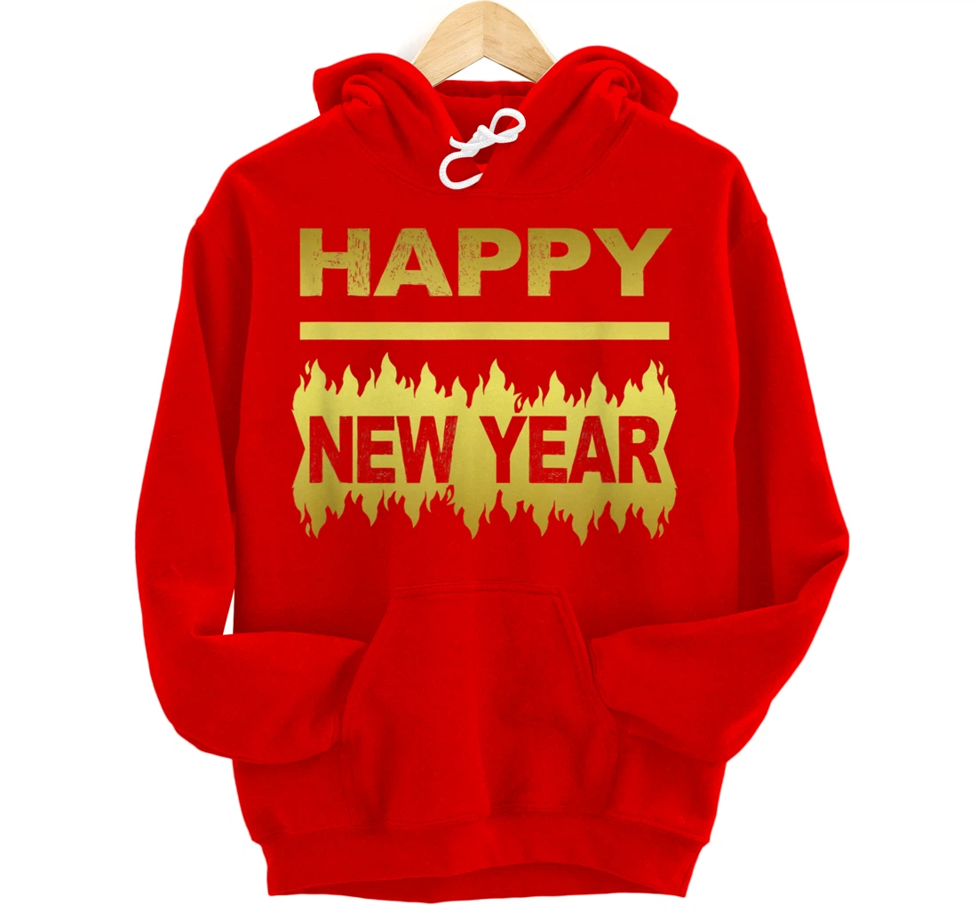 New Years Eve Happy New Year Present Pullover Hoodie