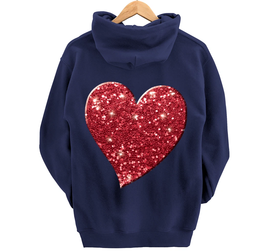 Red Heart, Love, Valentine's Day, Women & Girls, Cute Pullover Hoodie
