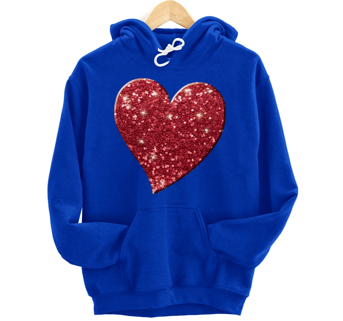 Red Heart, Love, Valentine's Day, Women & Girls, Cute Pullover Hoodie