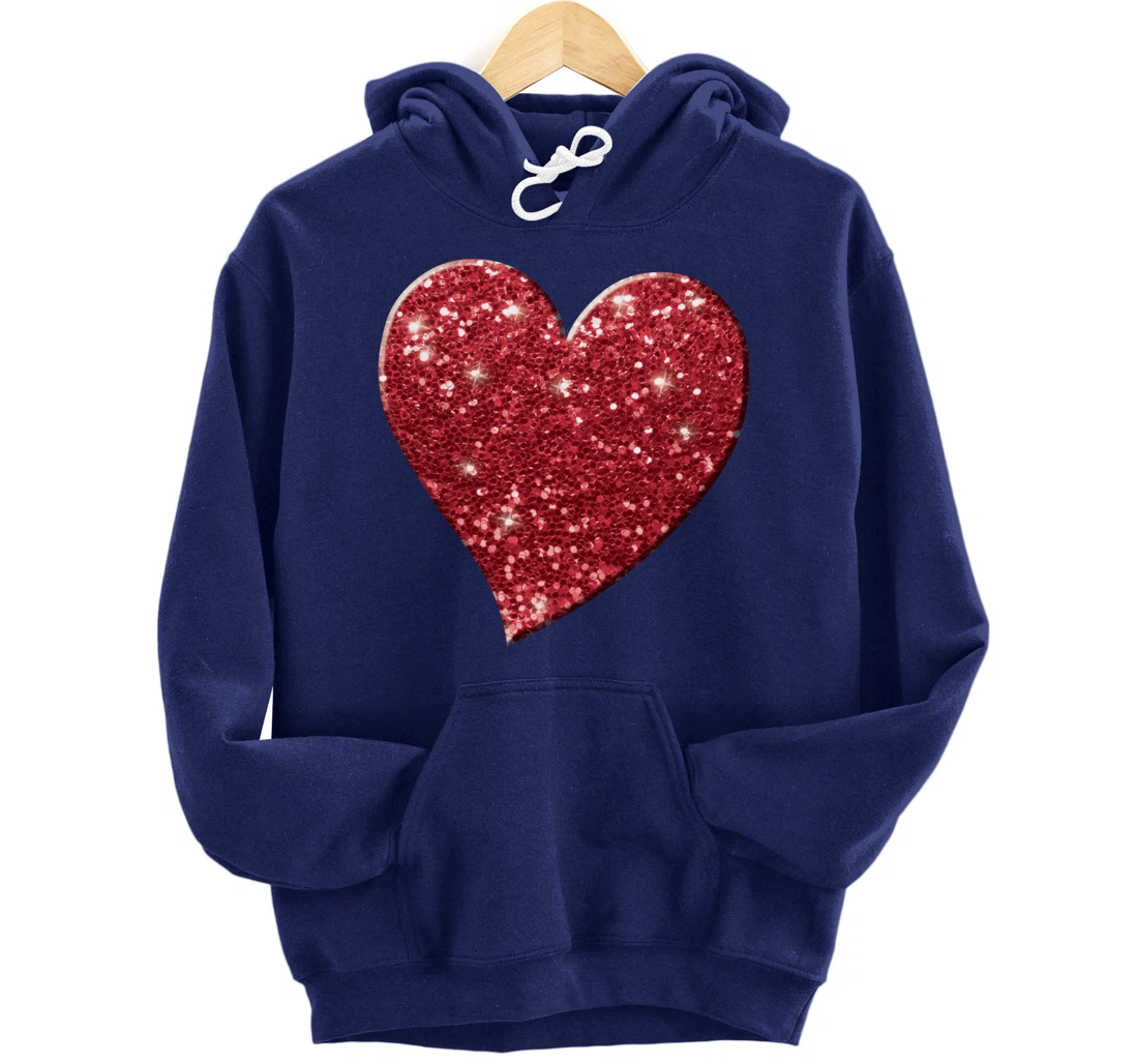 Red Heart, Love, Valentine's Day, Women & Girls, Cute Pullover Hoodie