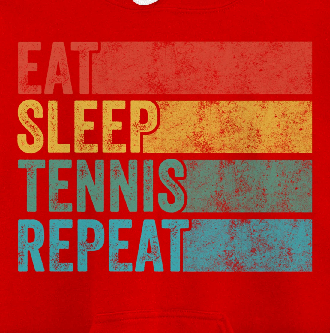 Eat Sleep Tennis Repeat Tennis Player Sports Funny Vintage Pullover Hoodie