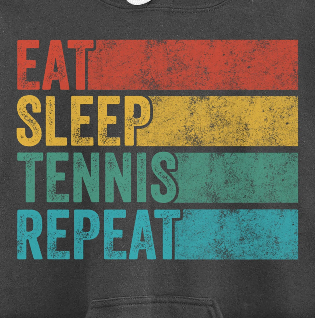 Eat Sleep Tennis Repeat Tennis Player Sports Funny Vintage Pullover Hoodie