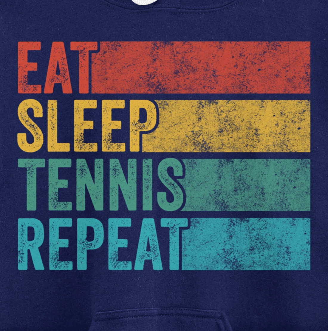 Eat Sleep Tennis Repeat Tennis Player Sports Funny Vintage Pullover Hoodie