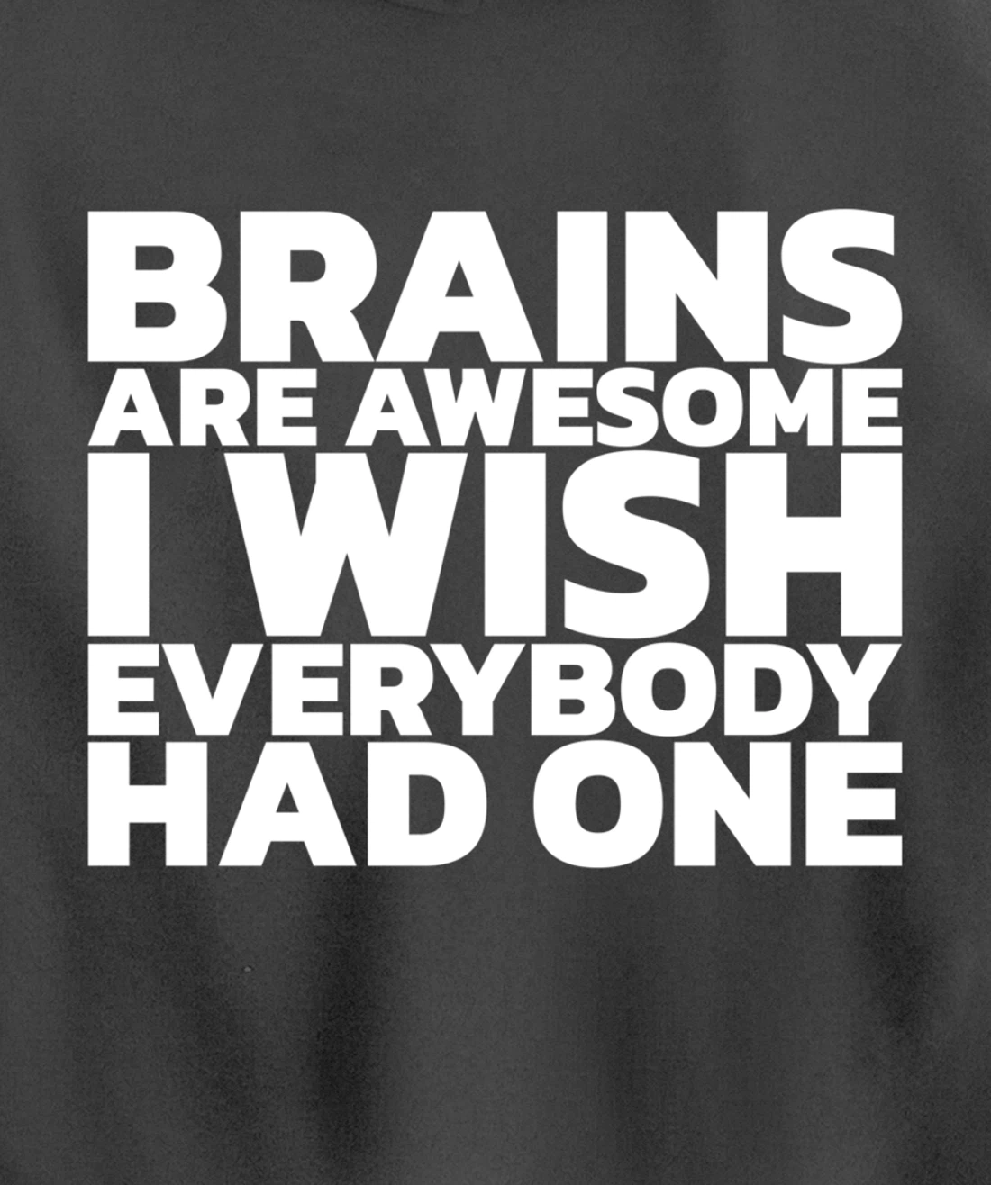 Brains Are Awesome I Wish Everybody Had One Pullover Hoodie