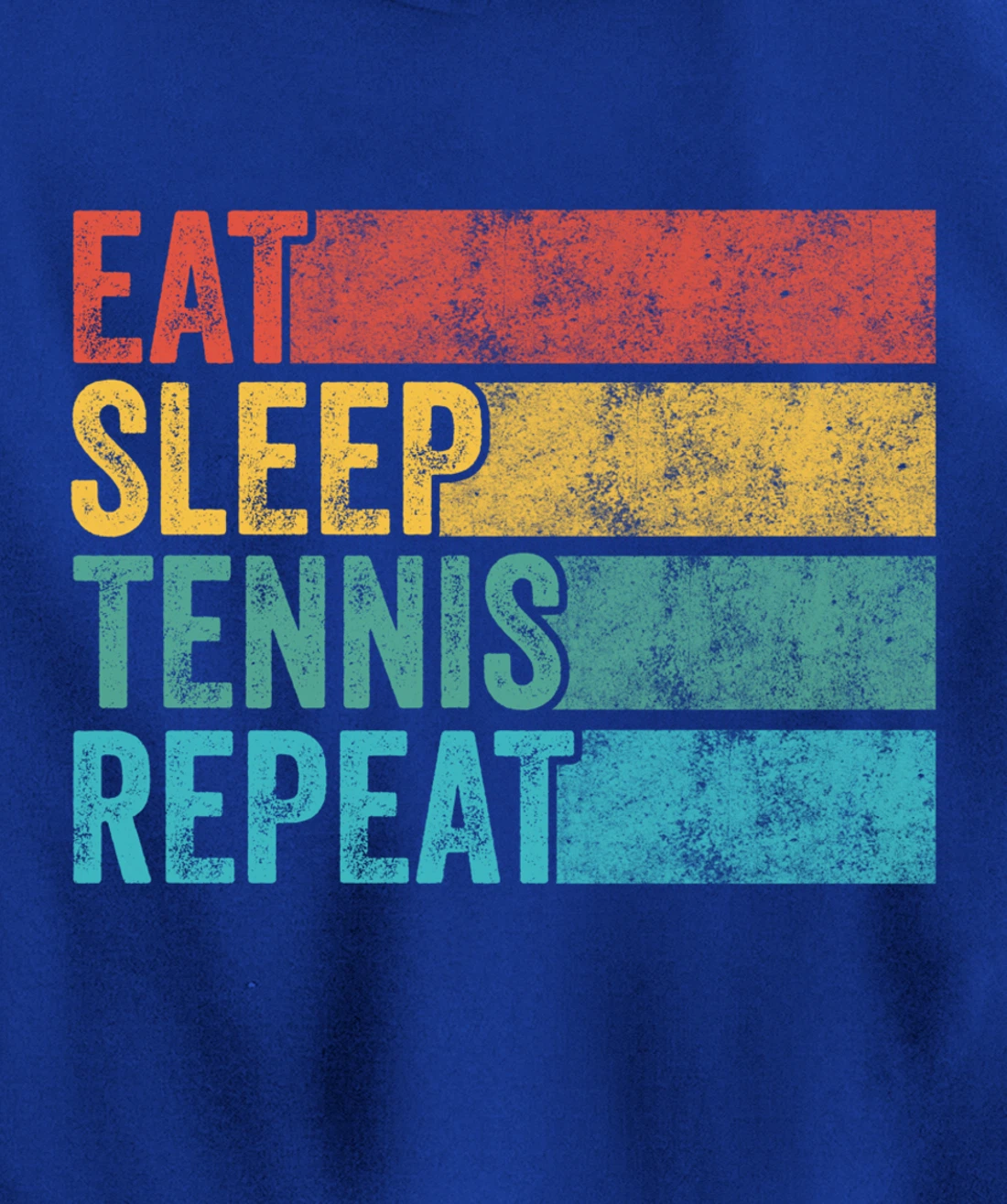 Eat Sleep Tennis Repeat Tennis Player Sports Funny Vintage Pullover Hoodie