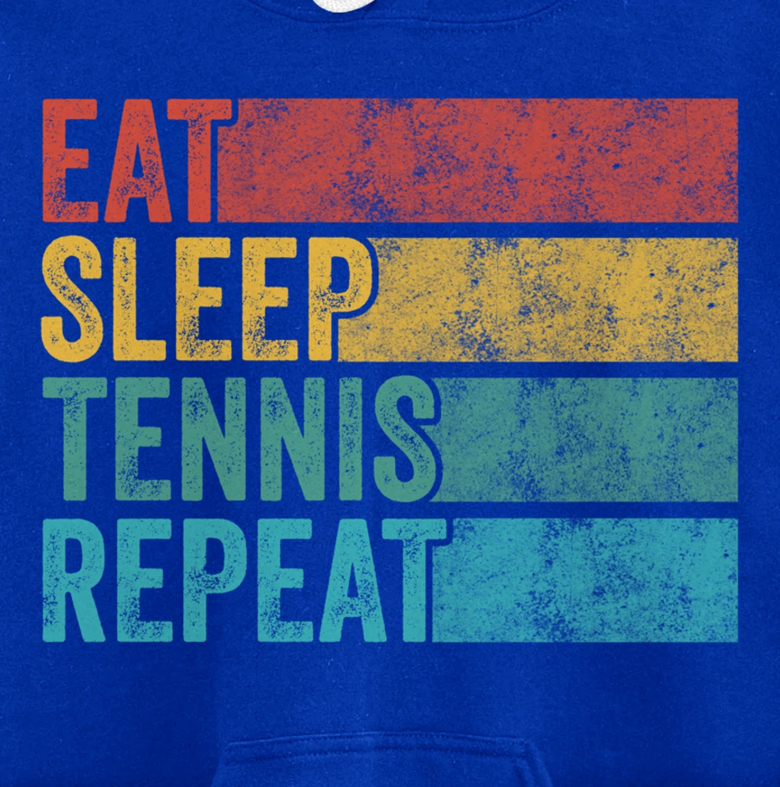Eat Sleep Tennis Repeat Tennis Player Sports Funny Vintage Pullover Hoodie