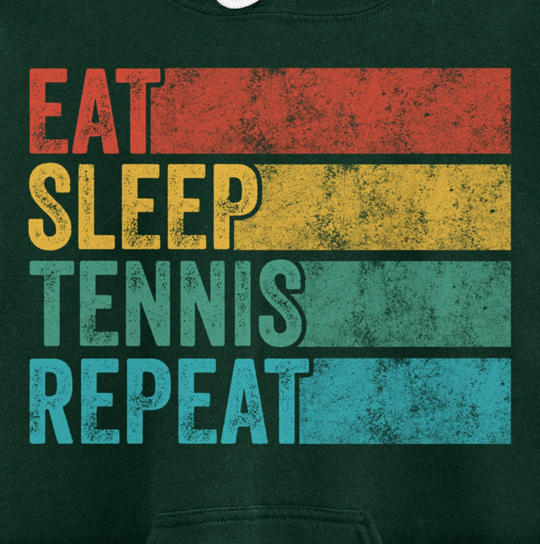 Eat Sleep Tennis Repeat Tennis Player Sports Funny Vintage Pullover Hoodie