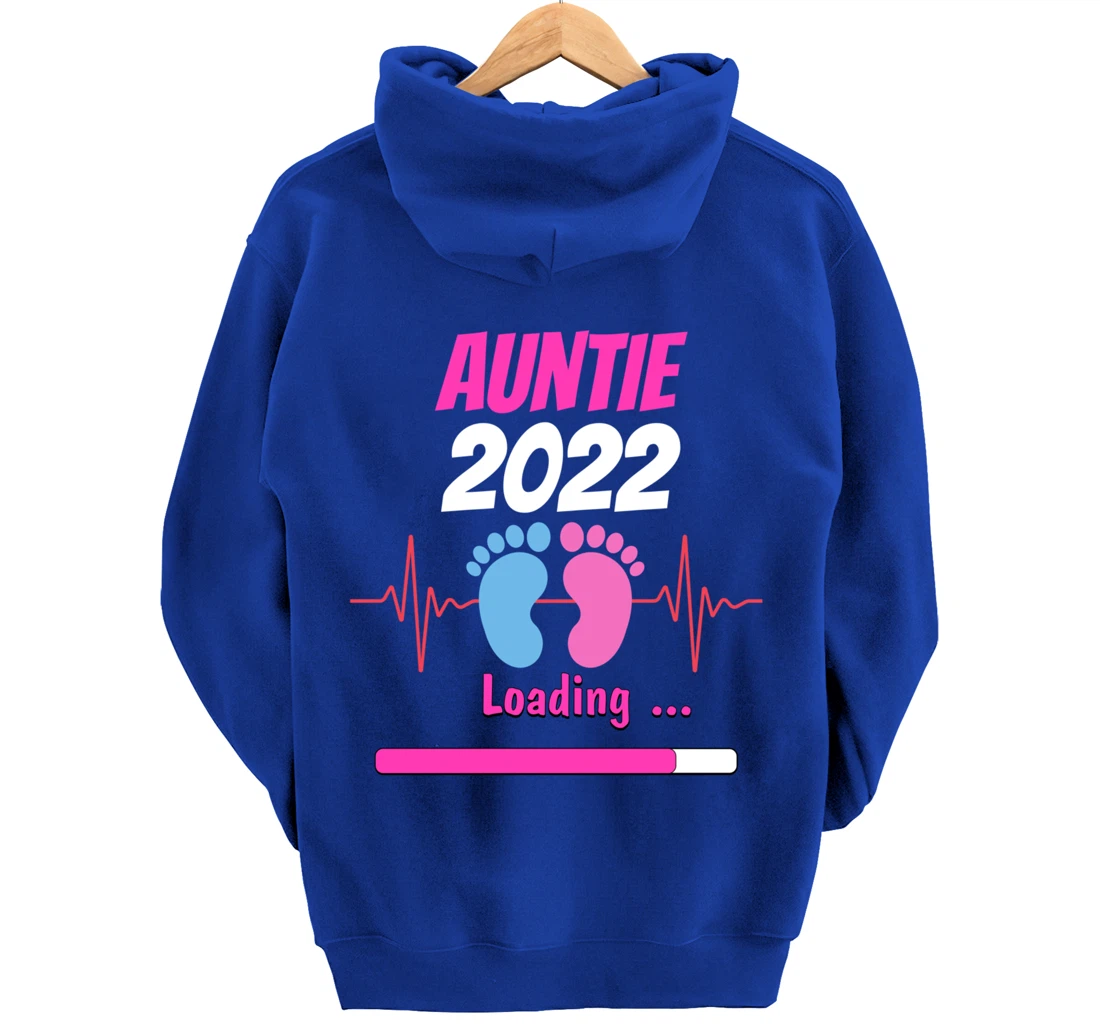 Auntie 2022 Pregnancy Announcement First time Aunt Pullover Hoodie
