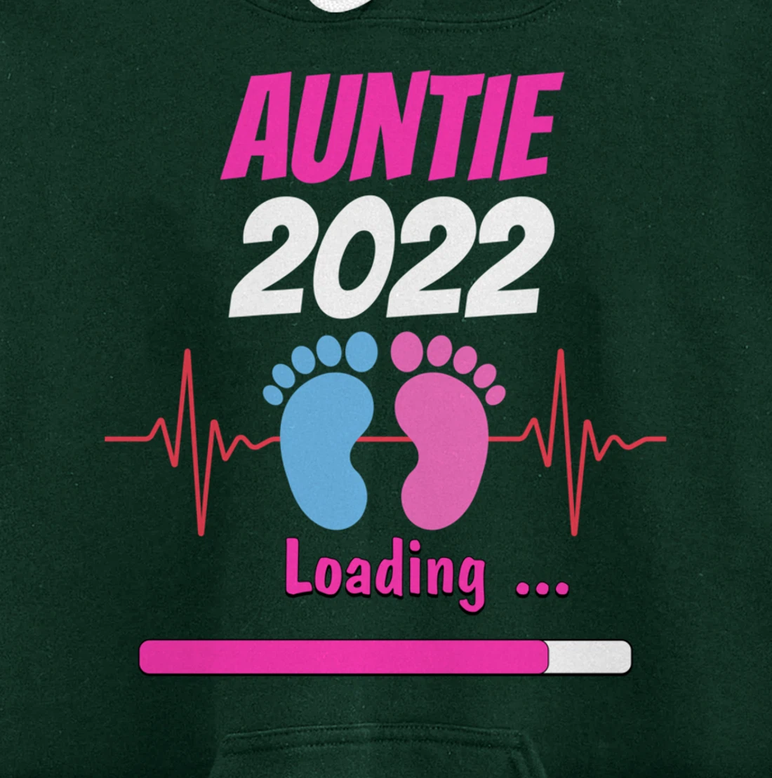 Auntie 2022 Pregnancy Announcement First time Aunt Pullover Hoodie