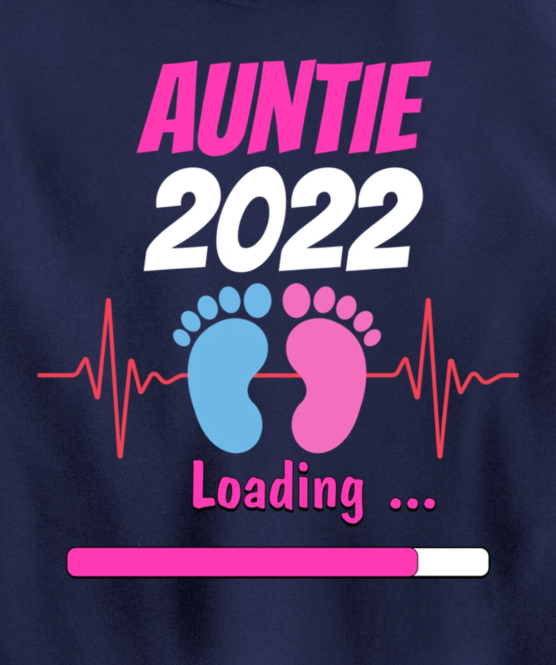 Auntie 2022 Pregnancy Announcement First time Aunt Pullover Hoodie