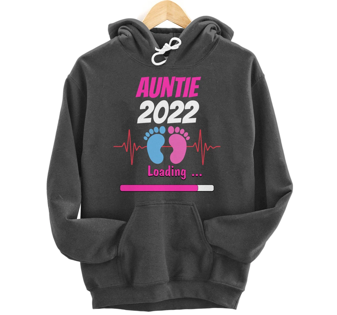 Auntie 2022 Pregnancy Announcement First time Aunt Pullover Hoodie