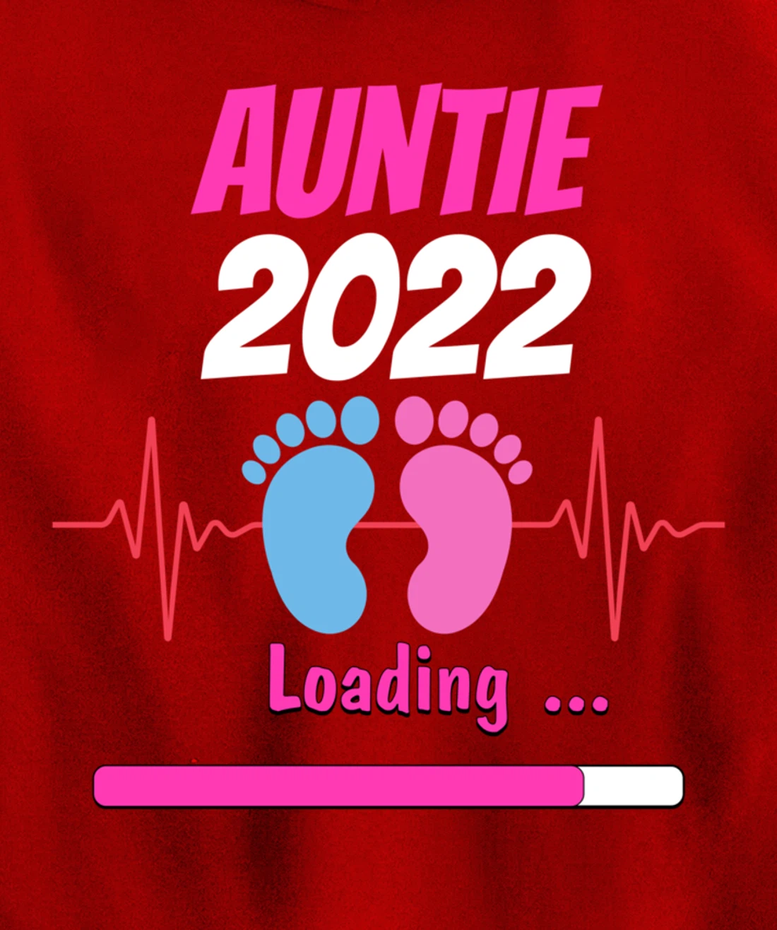 Auntie 2022 Pregnancy Announcement First time Aunt Pullover Hoodie