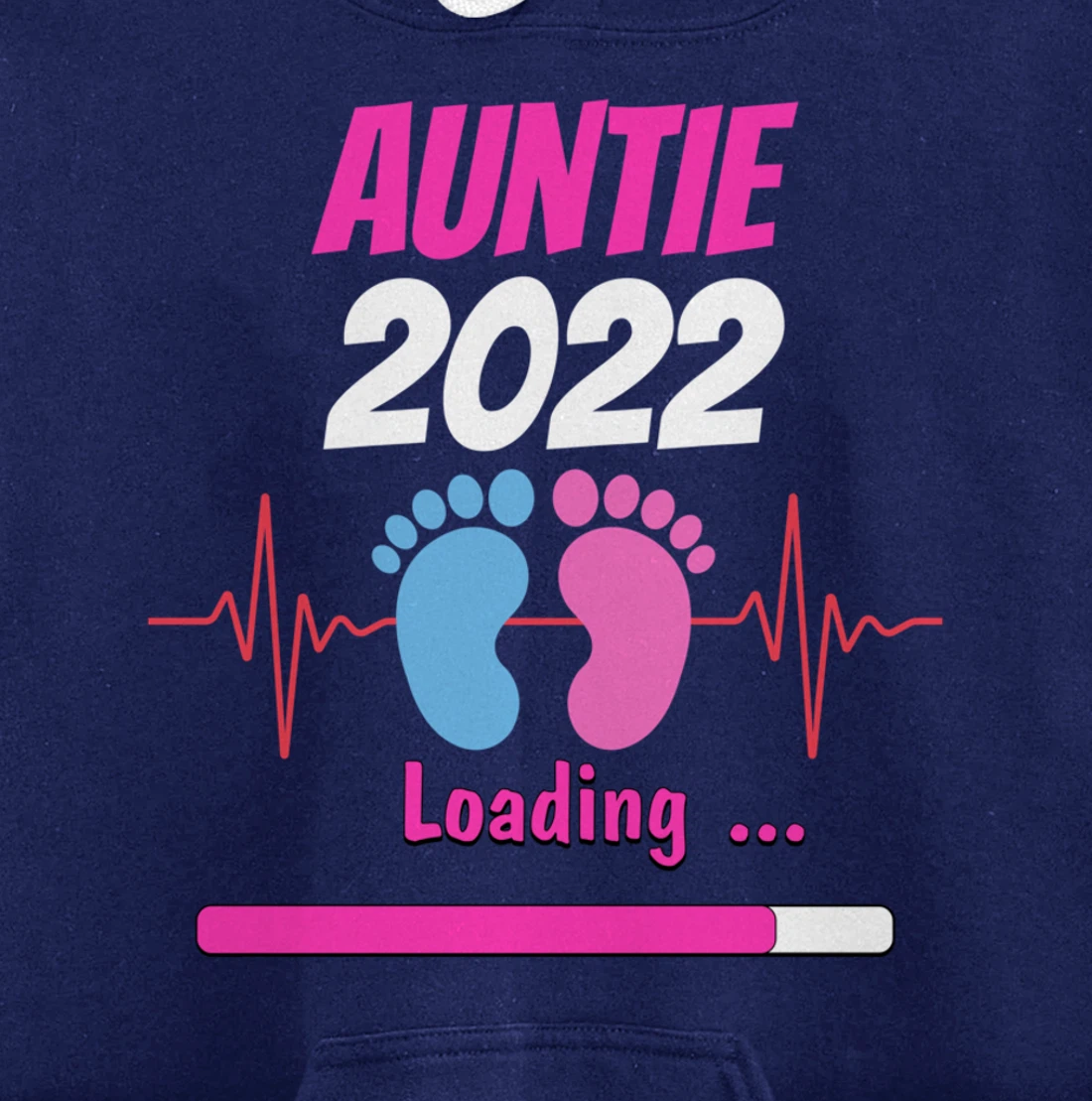 Auntie 2022 Pregnancy Announcement First time Aunt Pullover Hoodie