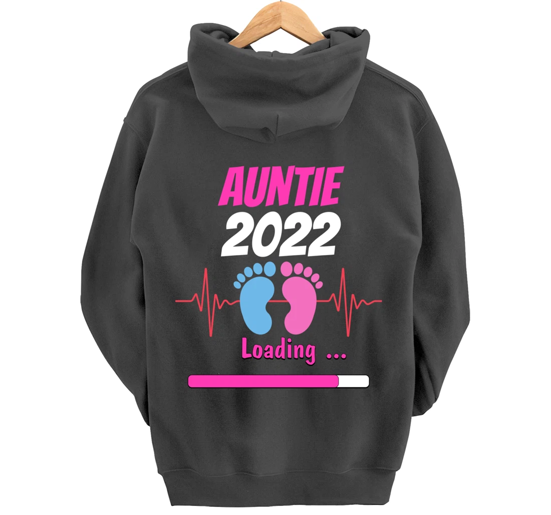 Auntie 2022 Pregnancy Announcement First time Aunt Pullover Hoodie
