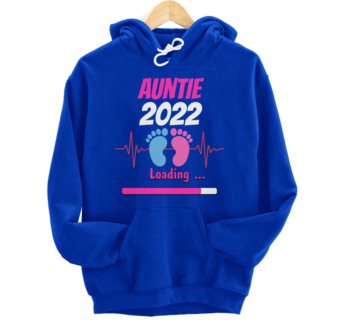 Auntie 2022 Pregnancy Announcement First time Aunt Pullover Hoodie