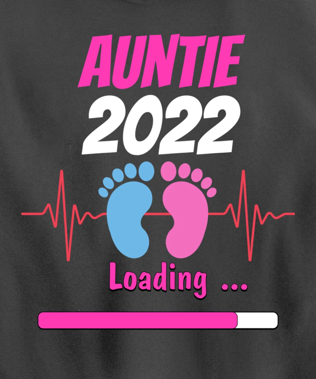 Auntie 2022 Pregnancy Announcement First time Aunt Pullover Hoodie