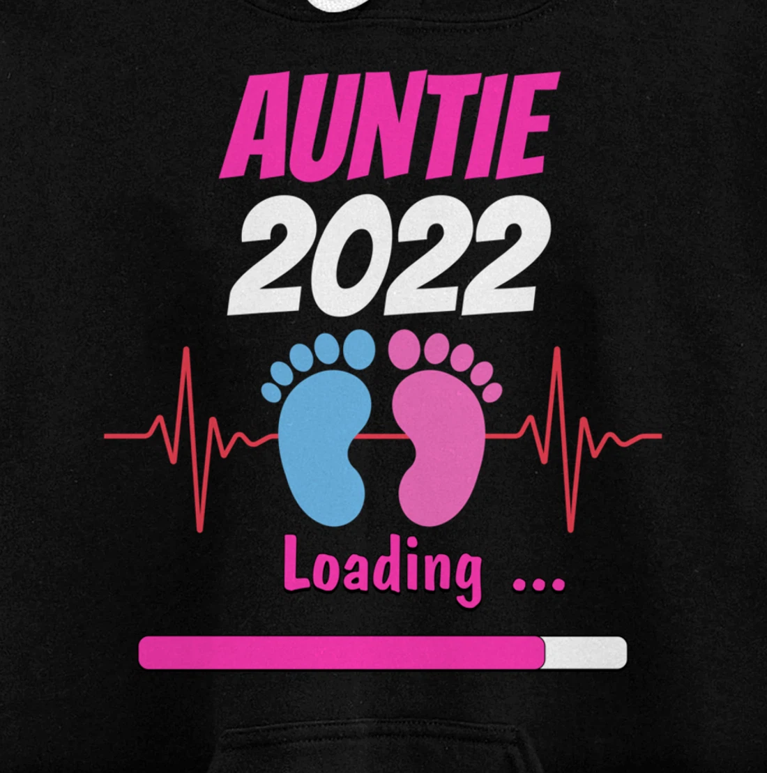 Auntie 2022 Pregnancy Announcement First time Aunt Pullover Hoodie