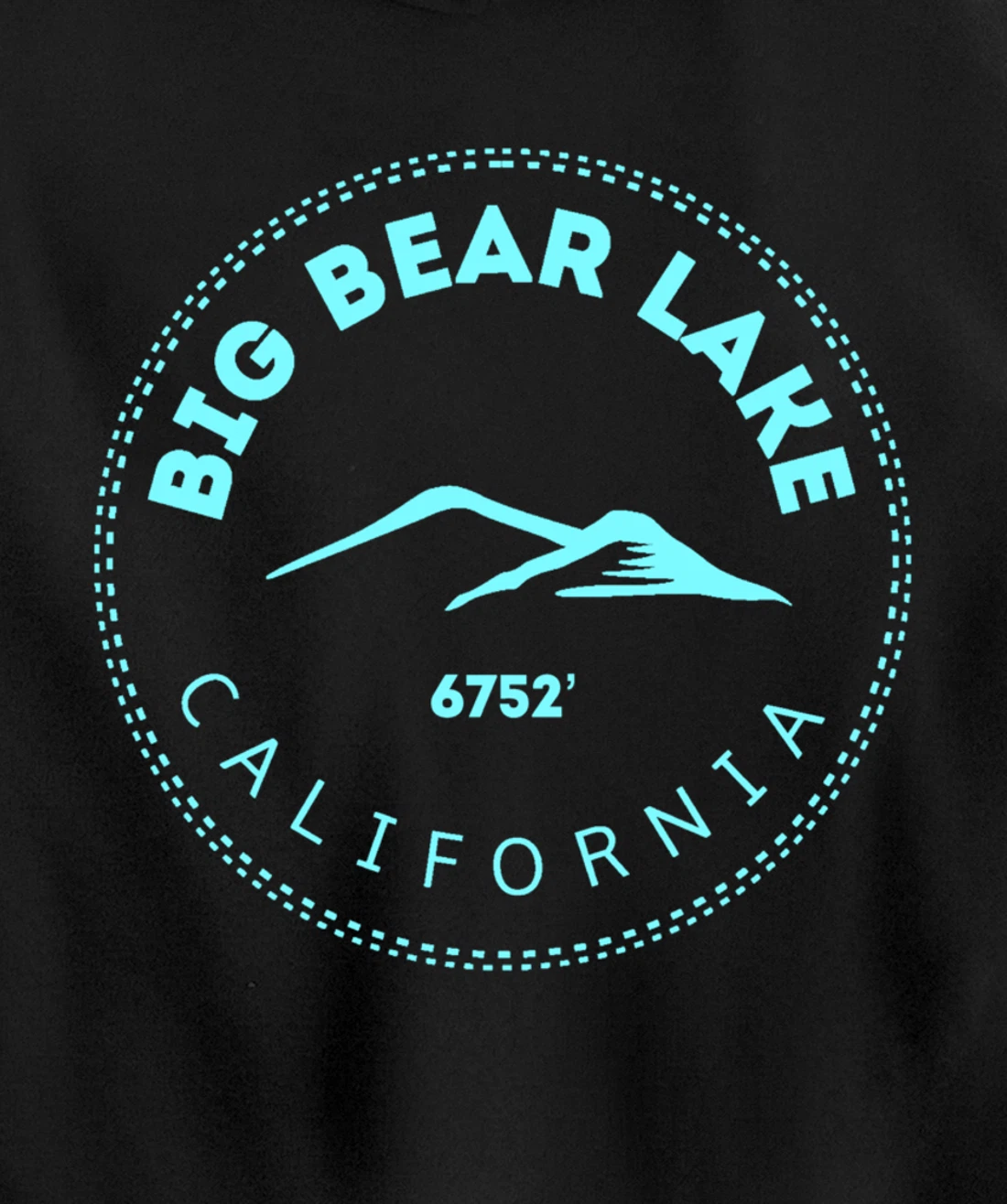 Big Bear Lake California Mountain Town - Elevated CA Skiing Pullover Hoodie