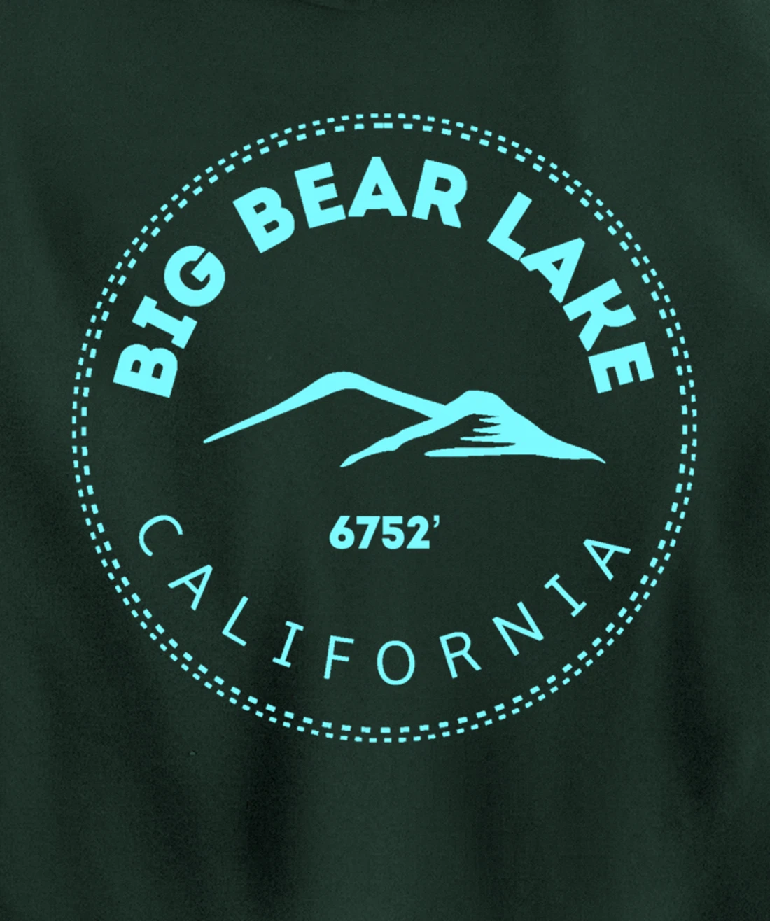 Big Bear Lake California Mountain Town - Elevated CA Skiing Pullover Hoodie