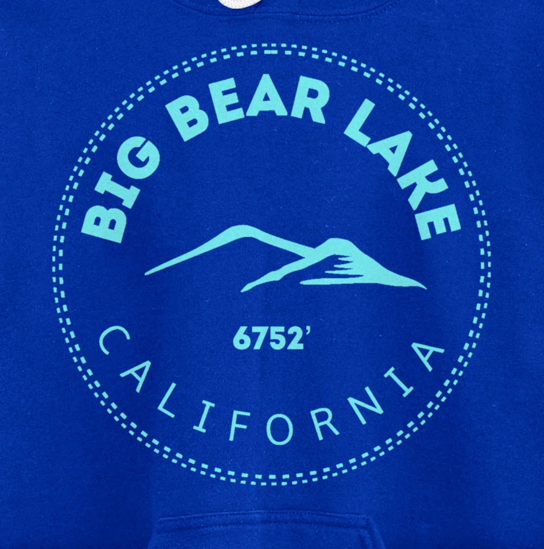 Big Bear Lake California Mountain Town - Elevated CA Skiing Pullover Hoodie