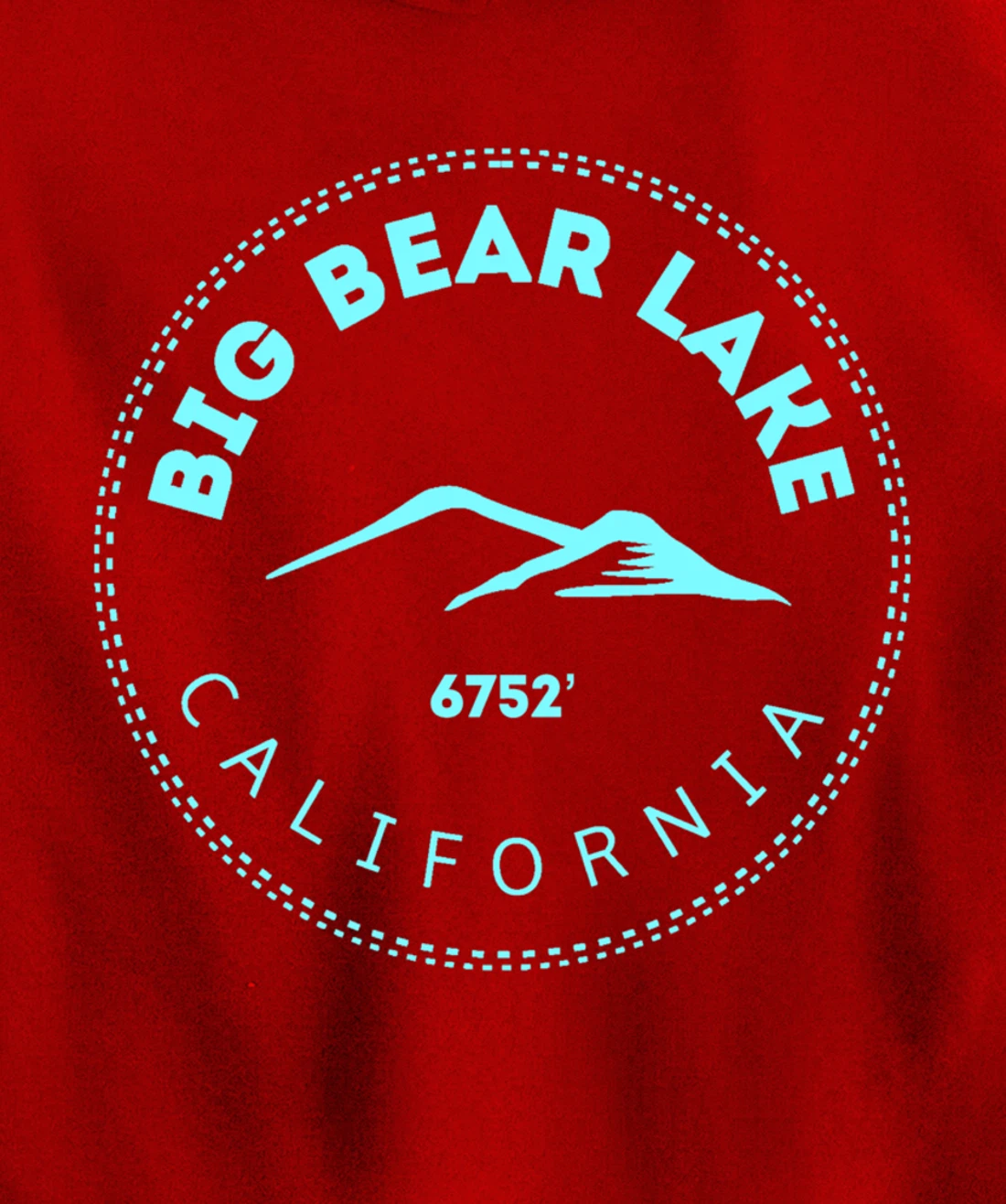 Big Bear Lake California Mountain Town - Elevated CA Skiing Pullover Hoodie