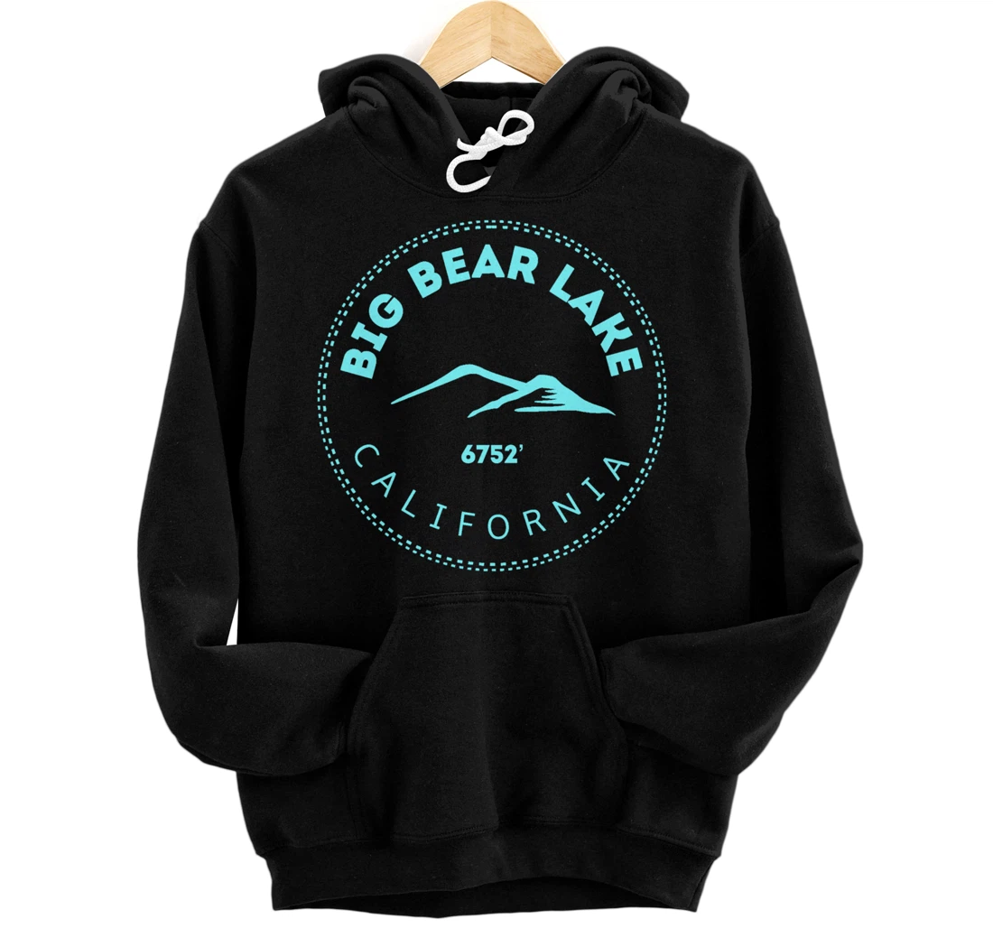 Big Bear Lake California Mountain Town - Elevated CA Skiing Pullover Hoodie
