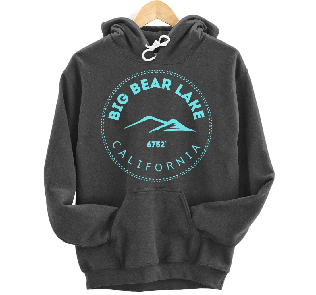 Big Bear Lake California Mountain Town - Elevated CA Skiing Pullover Hoodie
