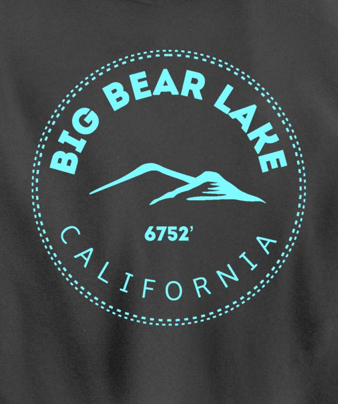Big Bear Lake California Mountain Town - Elevated CA Skiing Pullover Hoodie