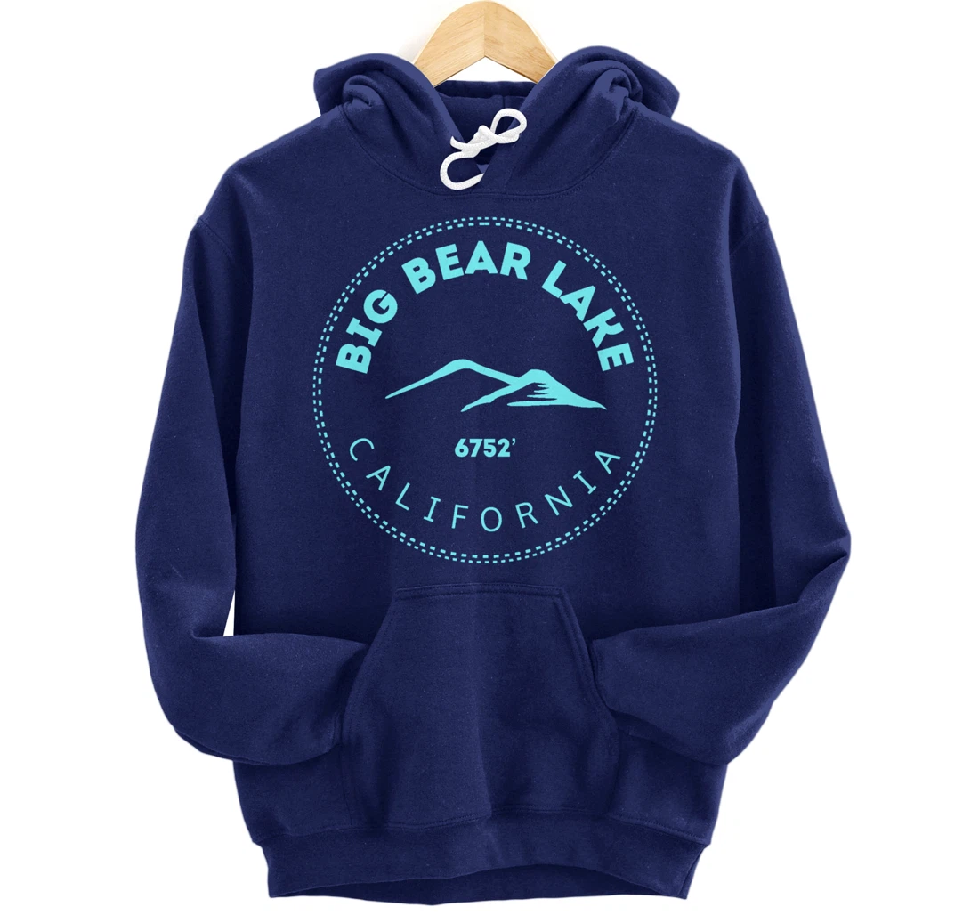 Big Bear Lake California Mountain Town - Elevated CA Skiing Pullover Hoodie