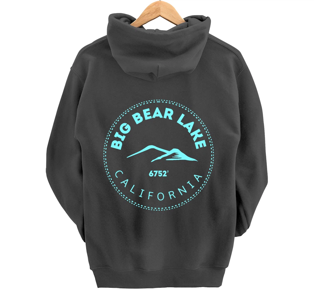 Big Bear Lake California Mountain Town - Elevated CA Skiing Pullover Hoodie