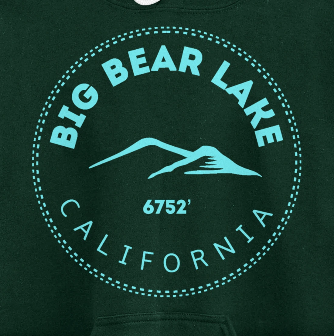 Big Bear Lake California Mountain Town - Elevated CA Skiing Pullover Hoodie