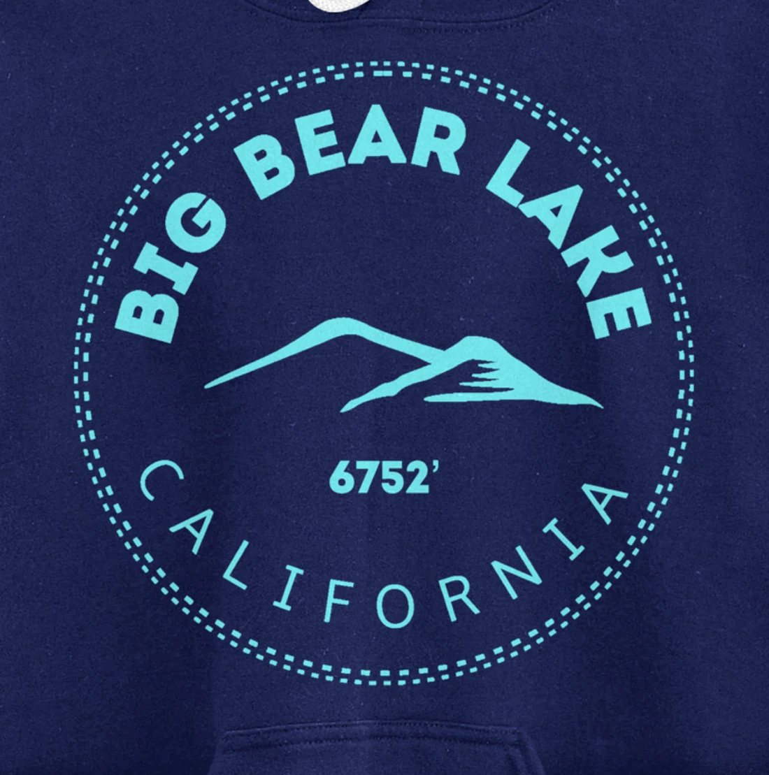 Big Bear Lake California Mountain Town - Elevated CA Skiing Pullover Hoodie