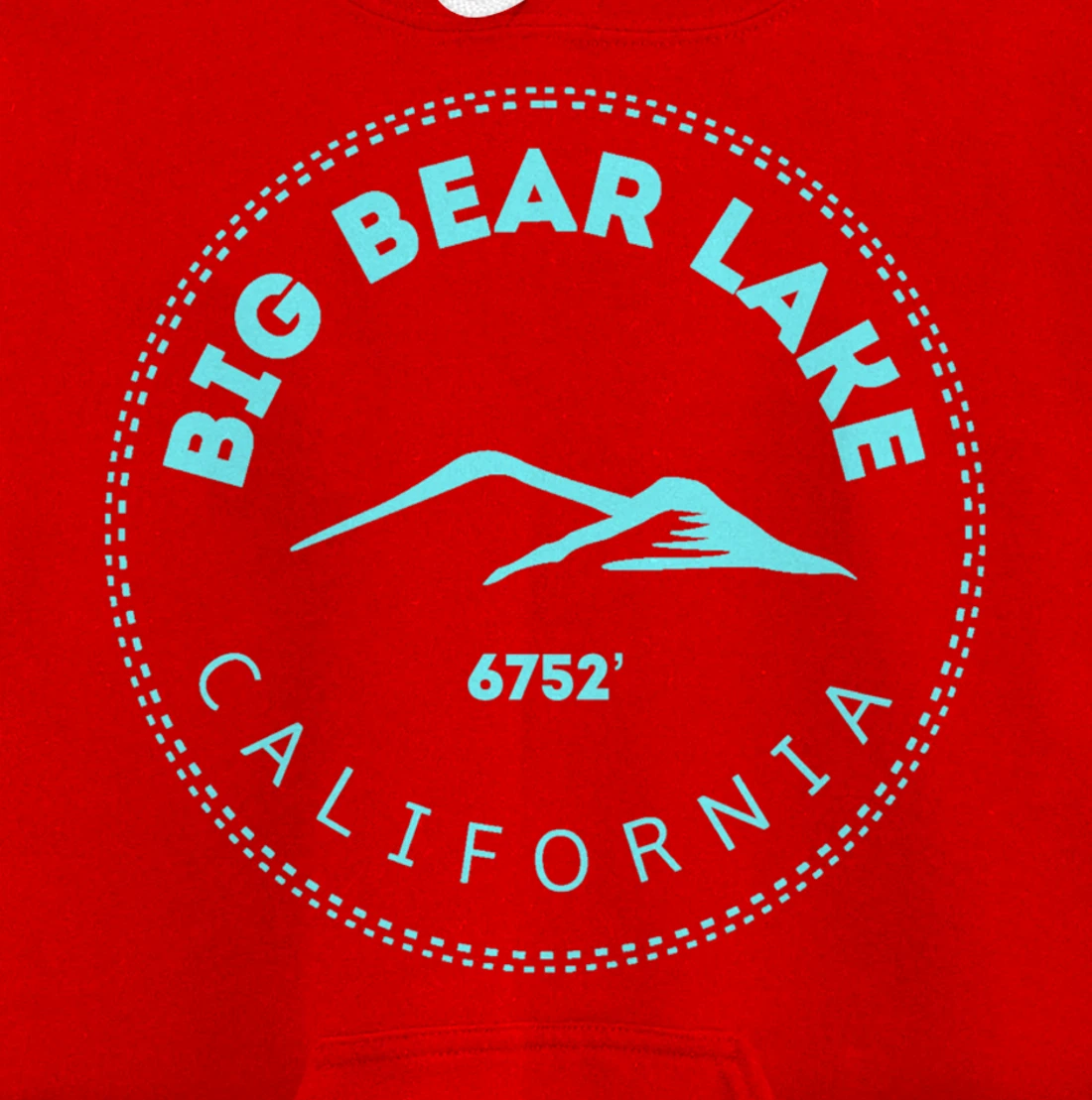 Big Bear Lake California Mountain Town - Elevated CA Skiing Pullover Hoodie
