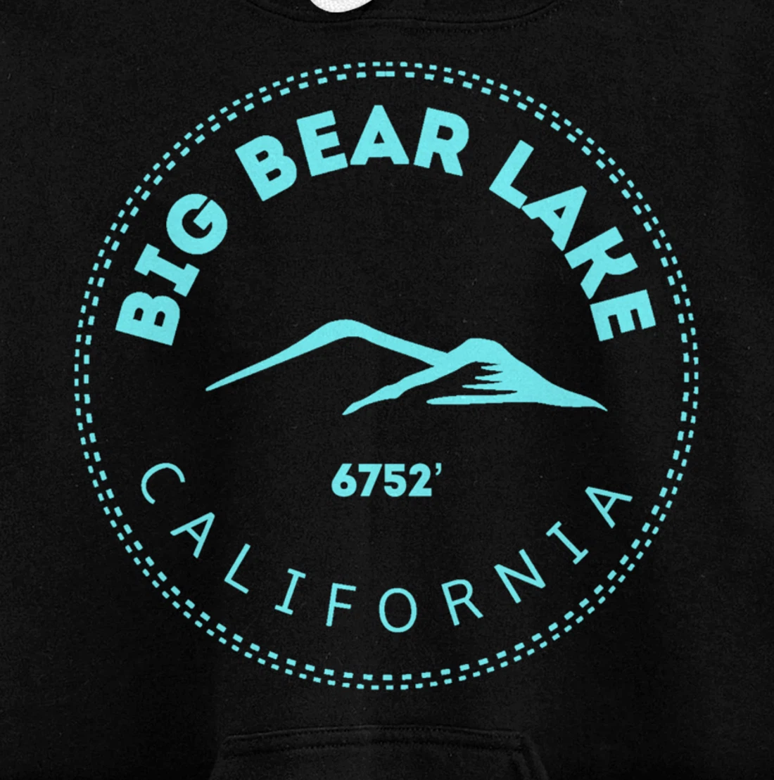 Big Bear Lake California Mountain Town - Elevated CA Skiing Pullover Hoodie