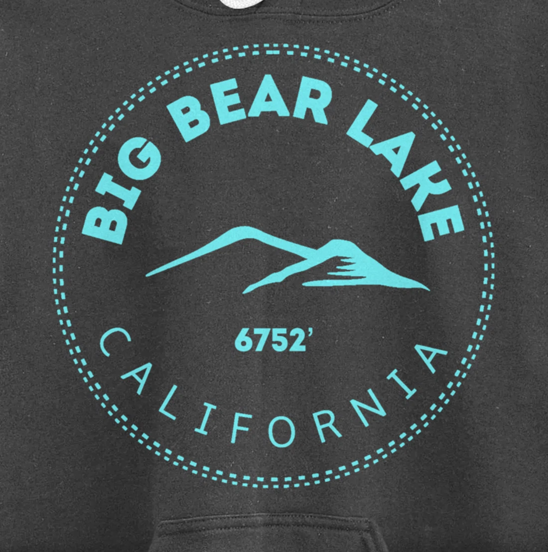 Big Bear Lake California Mountain Town - Elevated CA Skiing Pullover Hoodie
