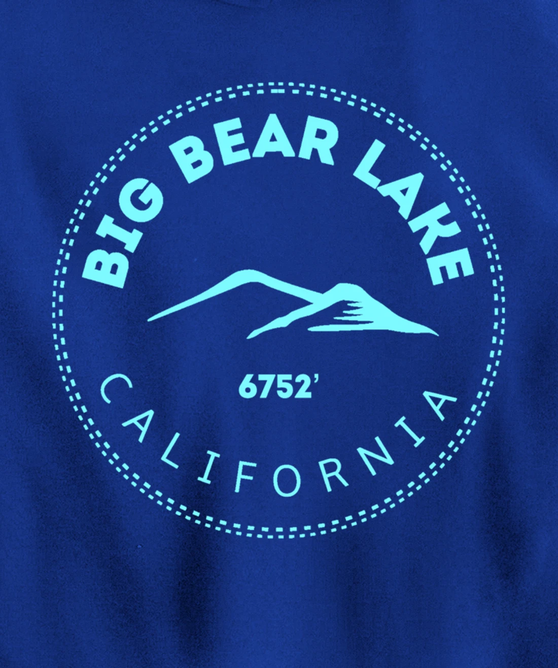 Big Bear Lake California Mountain Town - Elevated CA Skiing Pullover Hoodie