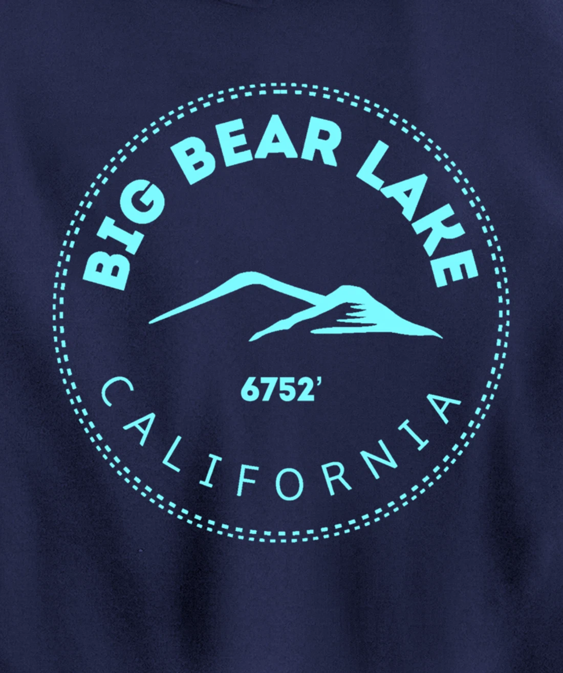 Big Bear Lake California Mountain Town - Elevated CA Skiing Pullover Hoodie