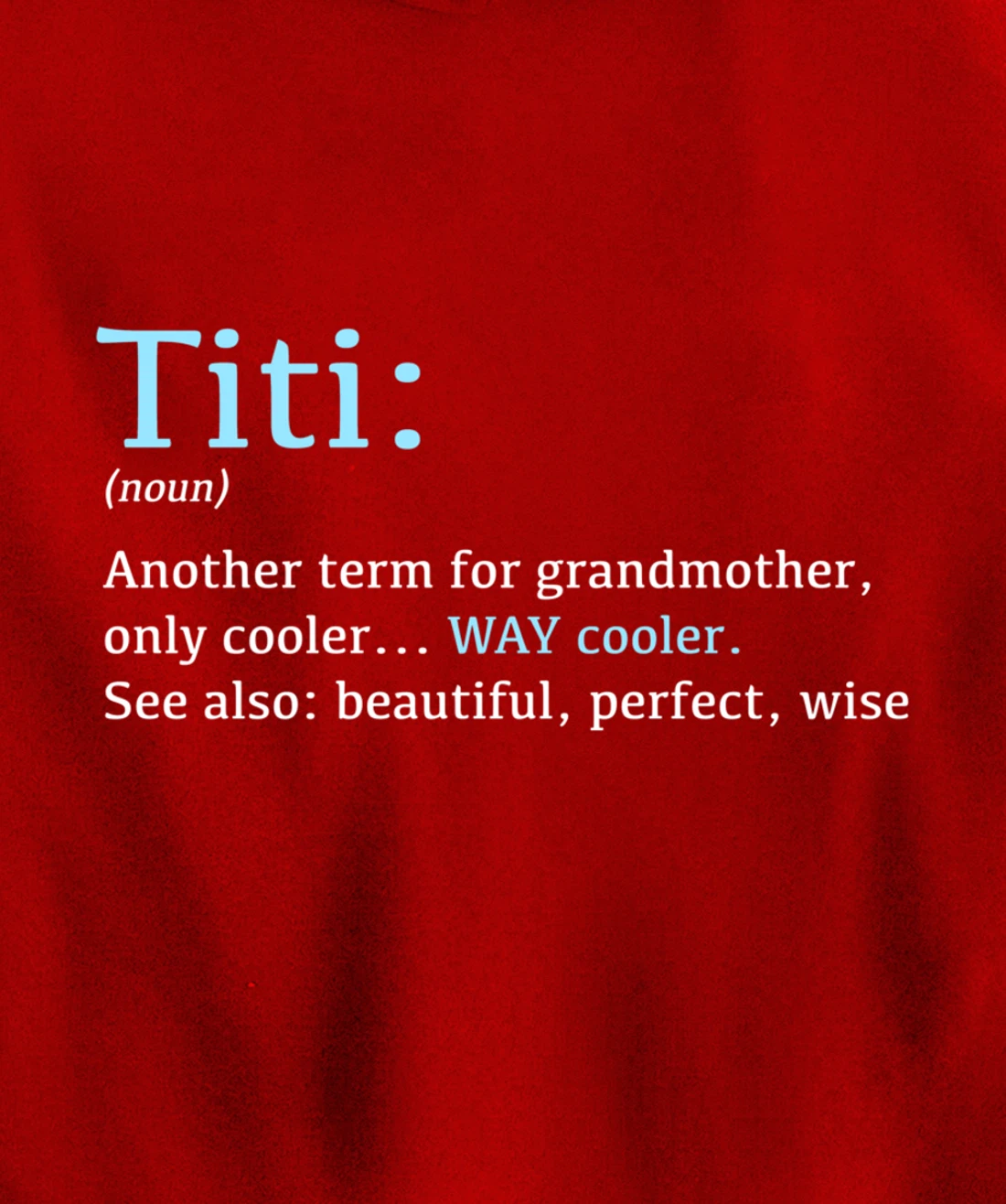 Titi: Funny Definition Noun - Another Term Pullover Hoodie