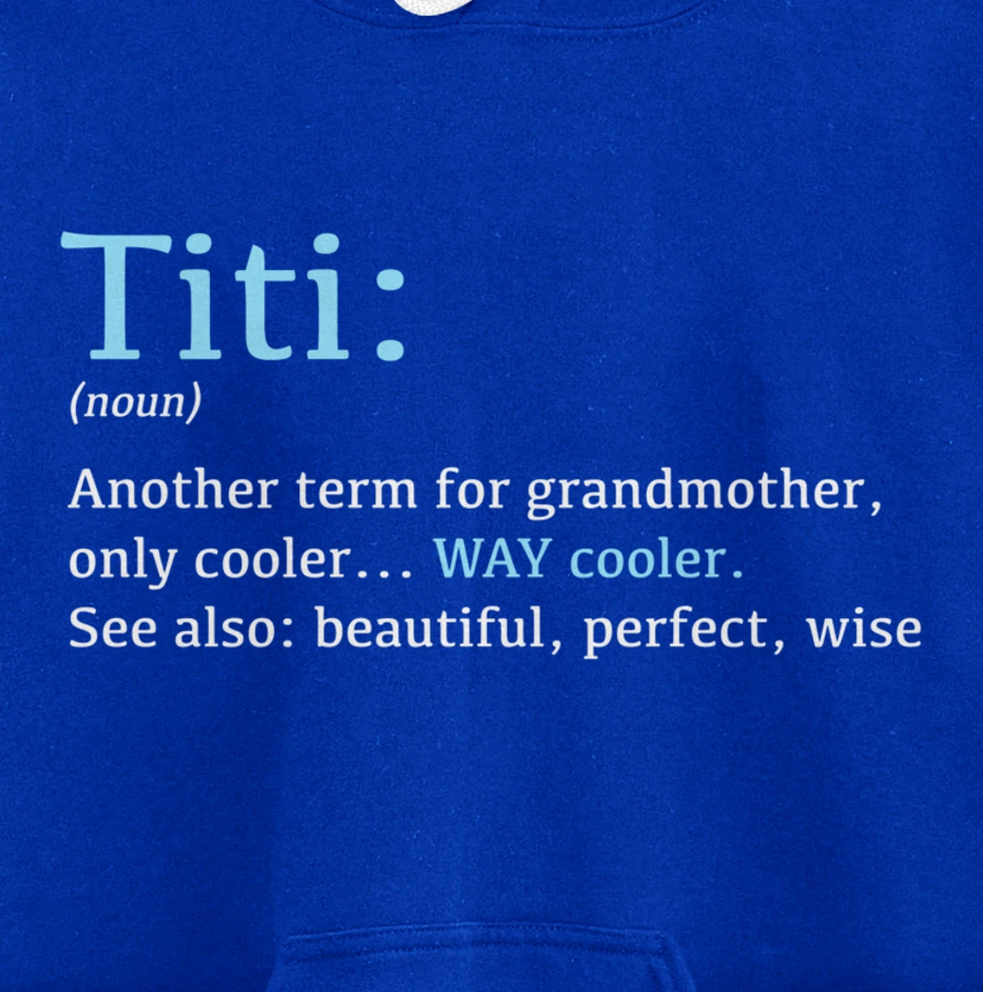 Titi: Funny Definition Noun - Another Term Pullover Hoodie