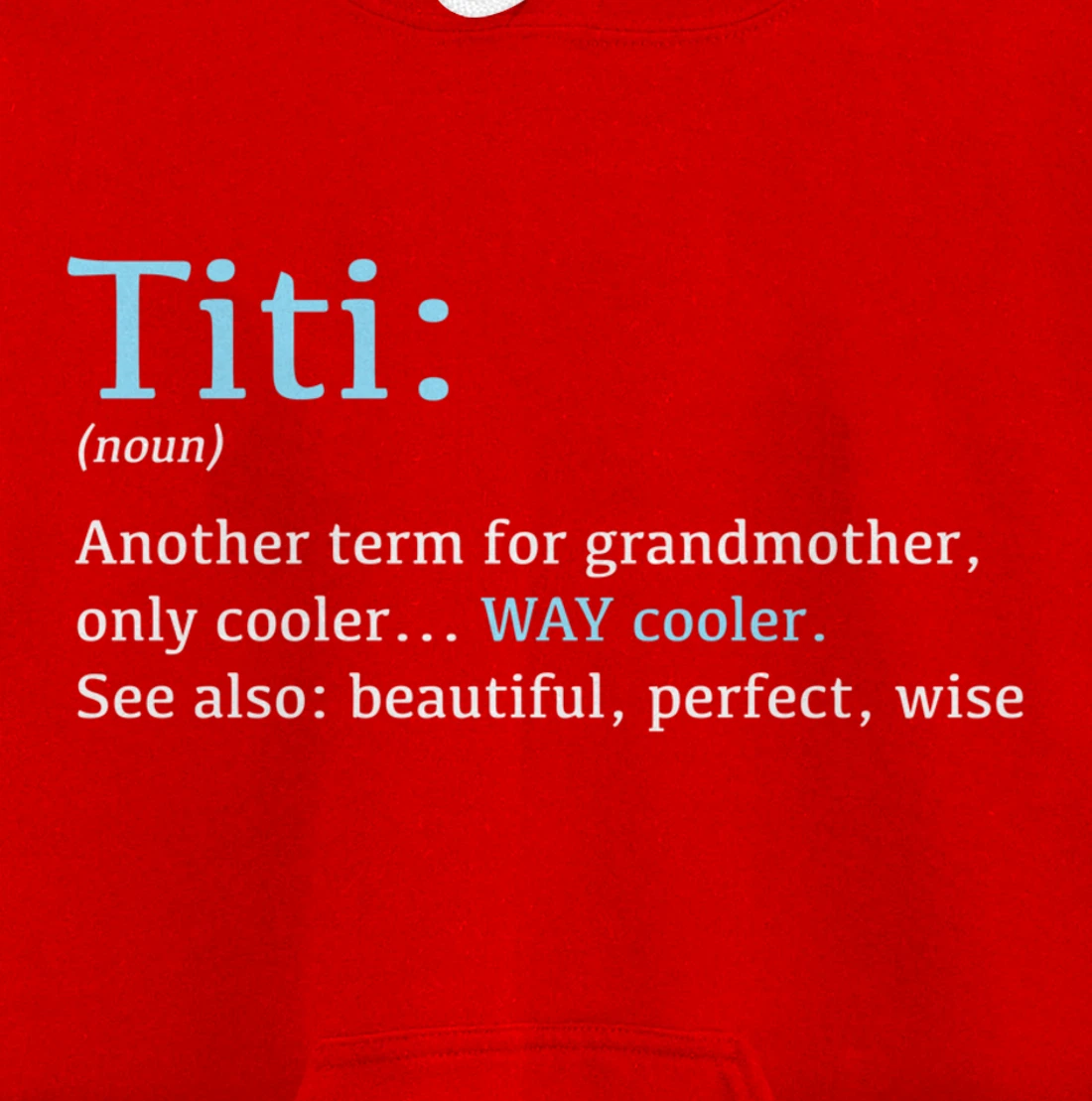 Titi: Funny Definition Noun - Another Term Pullover Hoodie