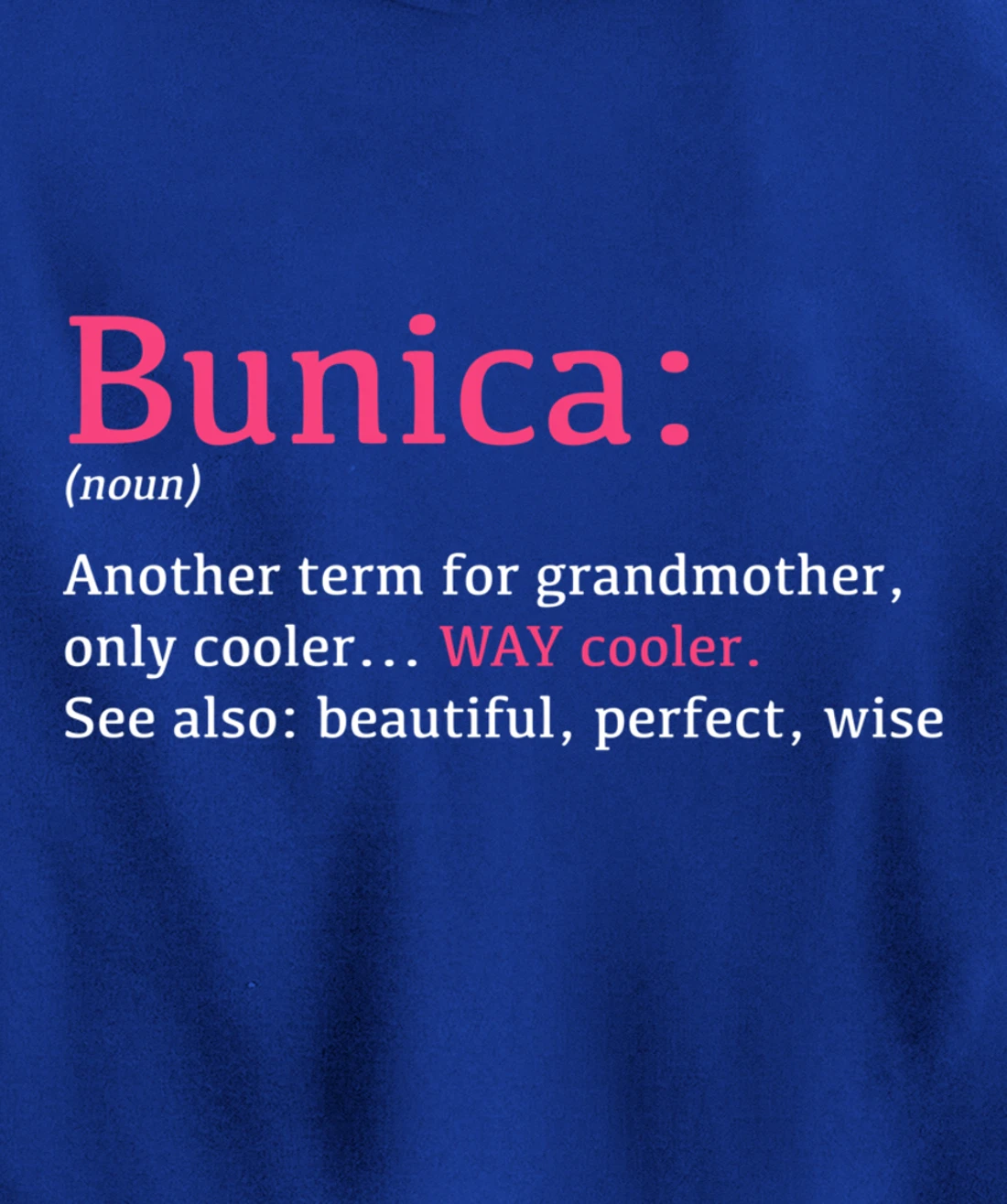 Bunica: Funny Definition Noun - Another Term Pullover Hoodie