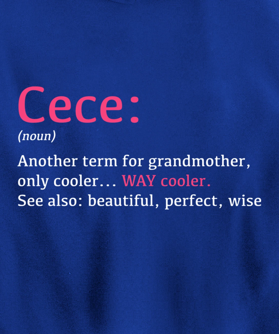 Cece: Funny Definition Noun - Another Term Pullover Hoodie