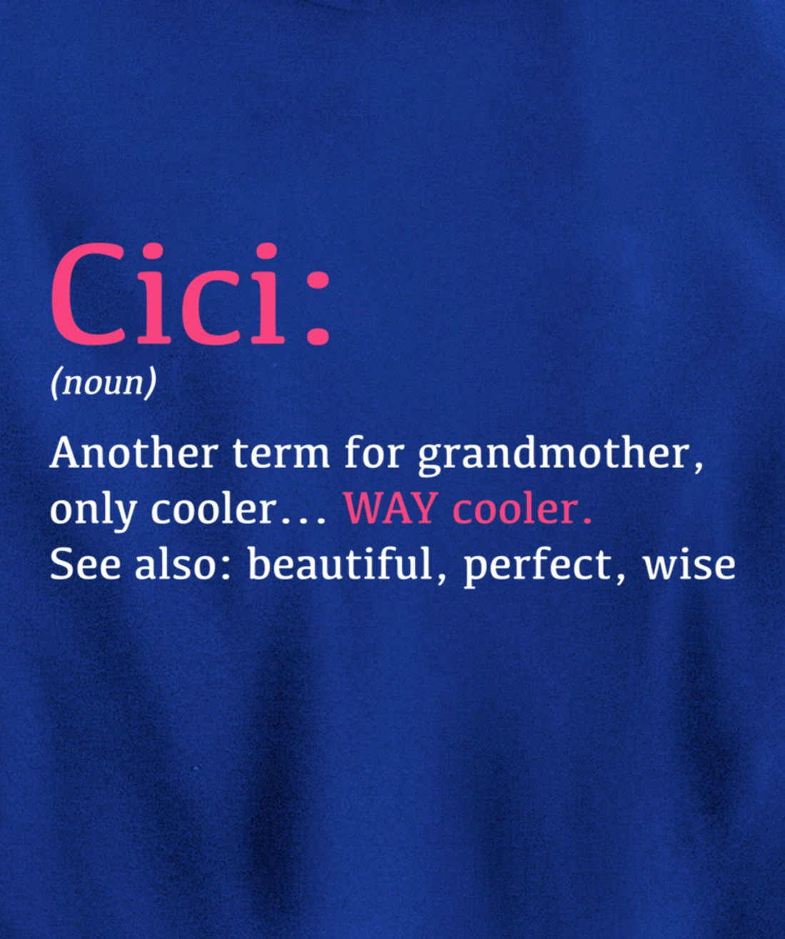 Cici: Funny Definition Noun - Another Term Pullover Hoodie