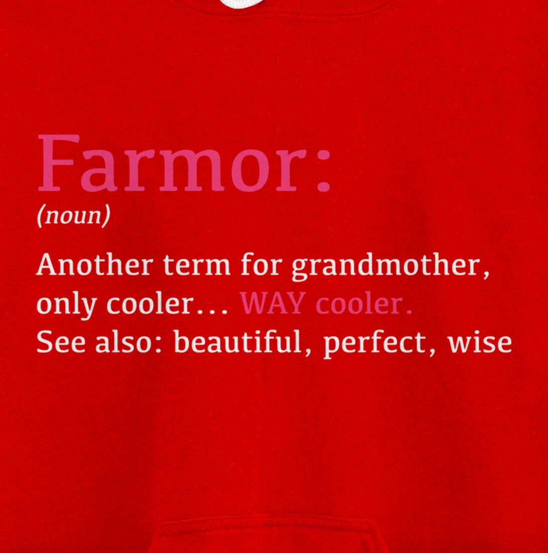 Farmor: Funny Definition Noun - Another Term Pullover Hoodie