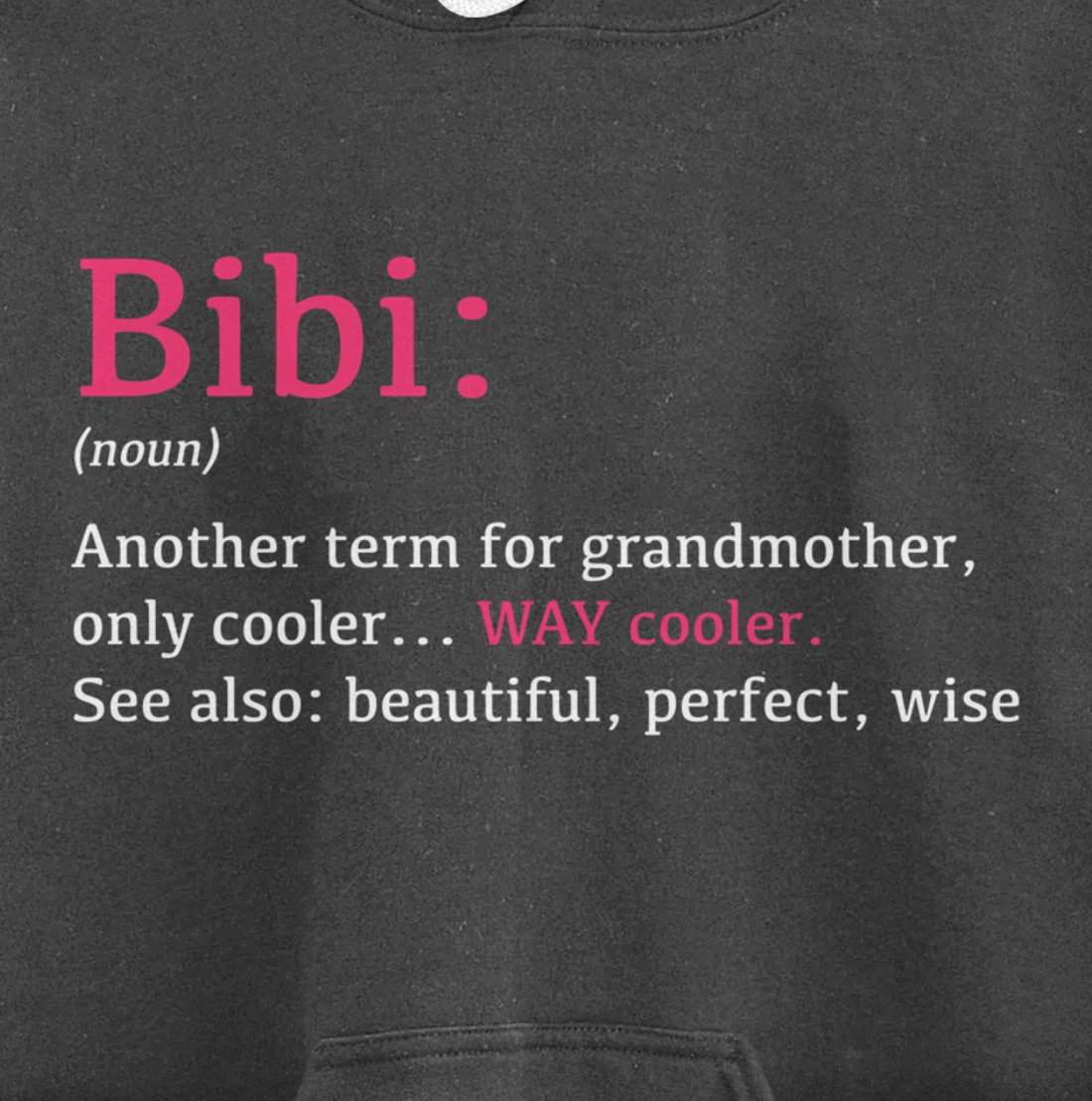 Bibi: Funny Definition Noun - Another Term Pullover Hoodie