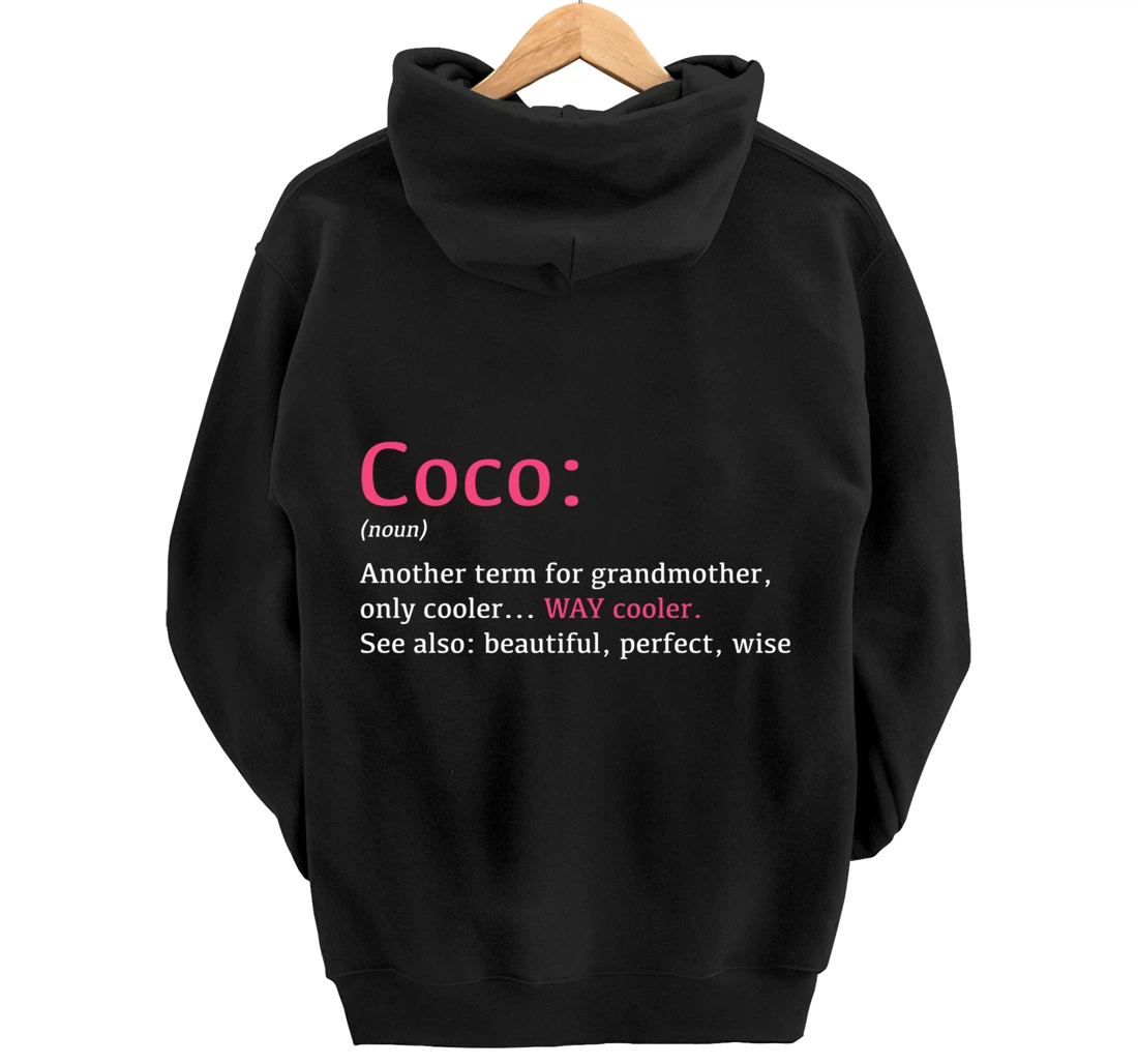 Coco: Funny Definition Noun - Another Term Pullover Hoodie