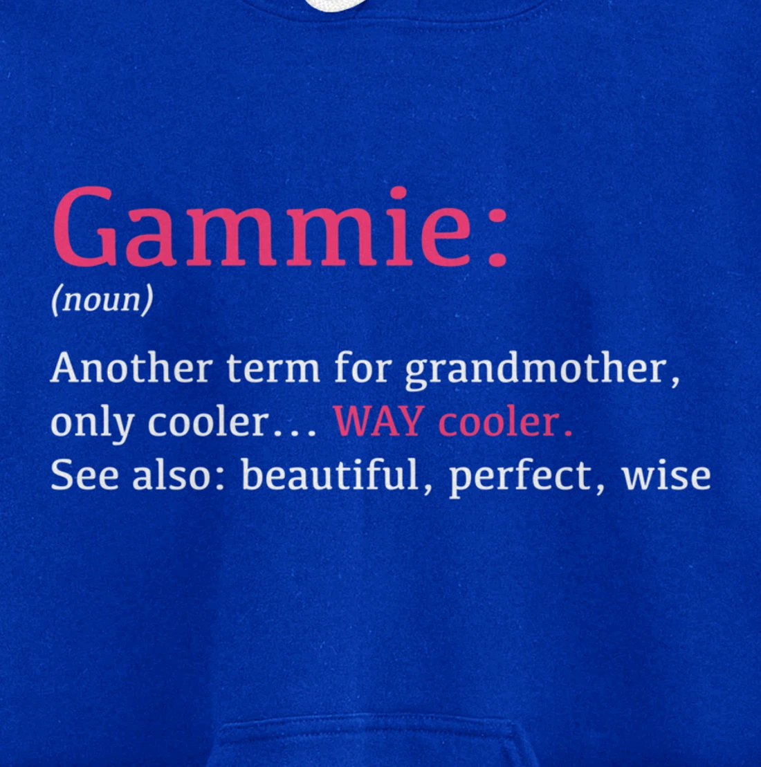 Gammie: Funny Definition Noun - Another Term Pullover Hoodie
