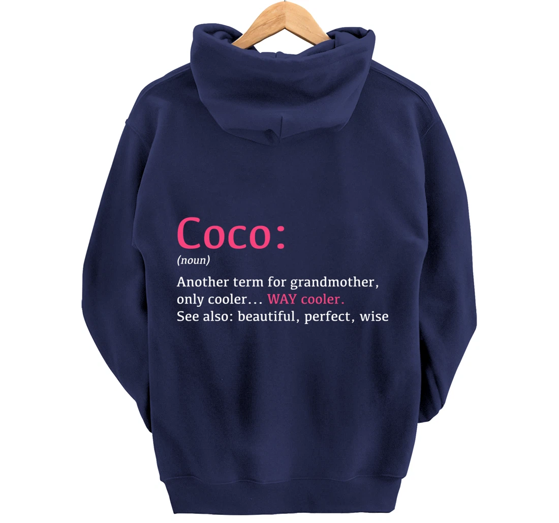Coco: Funny Definition Noun - Another Term Pullover Hoodie