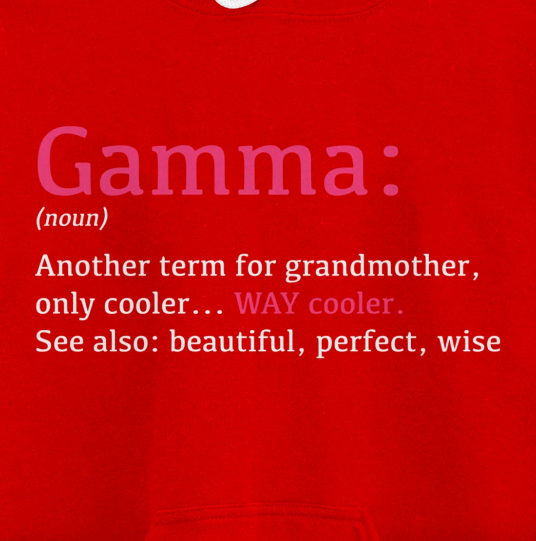 Gamma: Funny Definition Noun - Another Term Pullover Hoodie