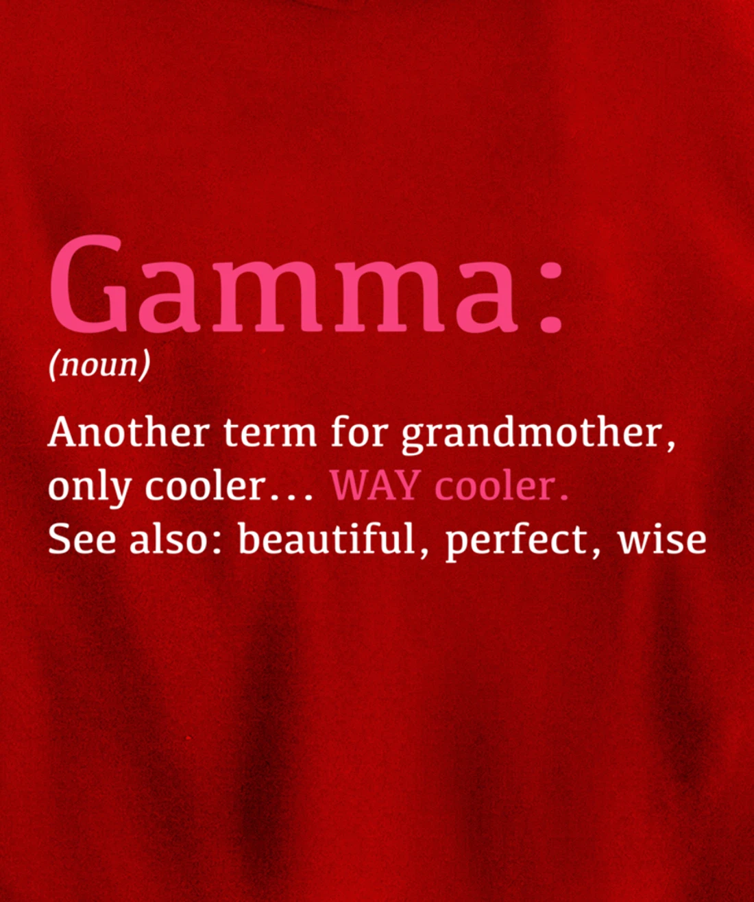 Gamma: Funny Definition Noun - Another Term Pullover Hoodie